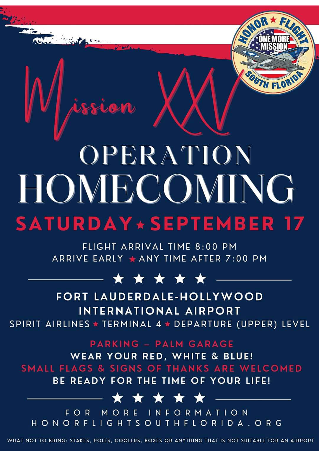 Operation Homecoming - Plantation BSA Troop 406